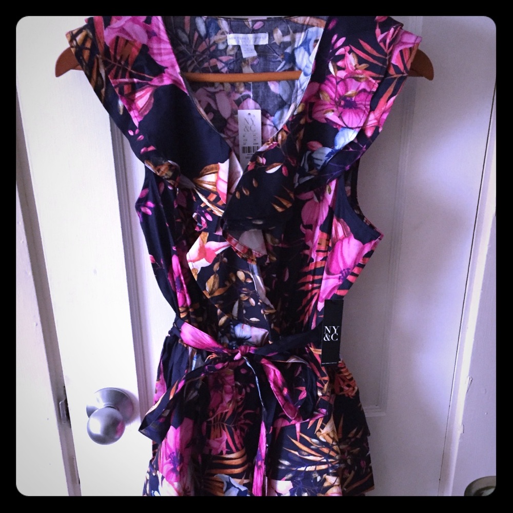 Floral wrap dress